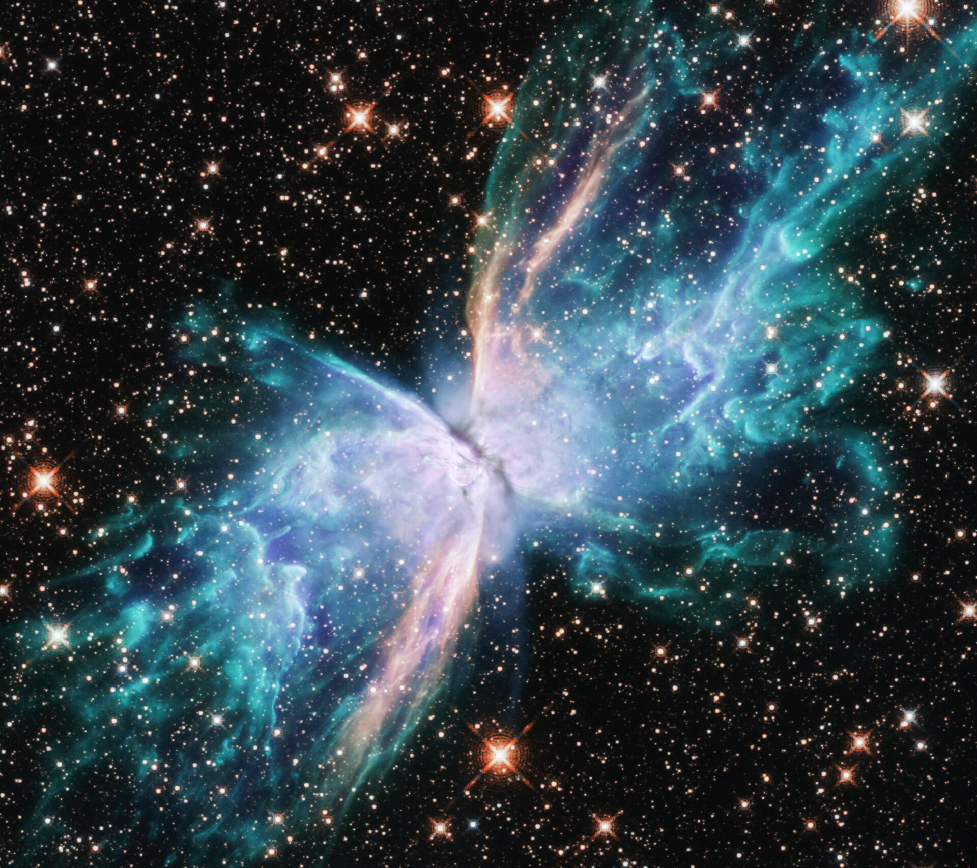 Stars gone haywire on NGC 6302