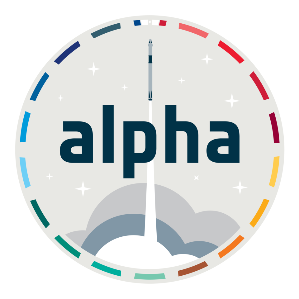De missiepatch van Alpha