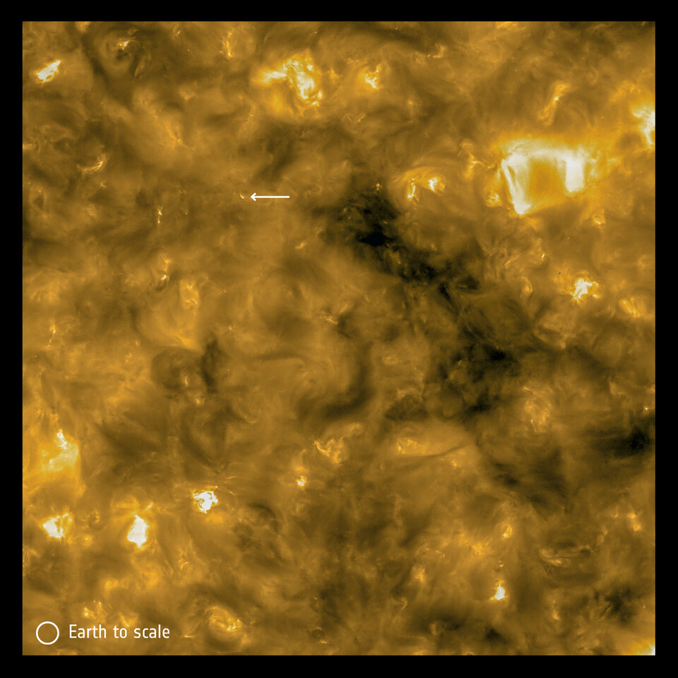Solar Orbiter spots ‘campfires’ on the Sun (annotated)