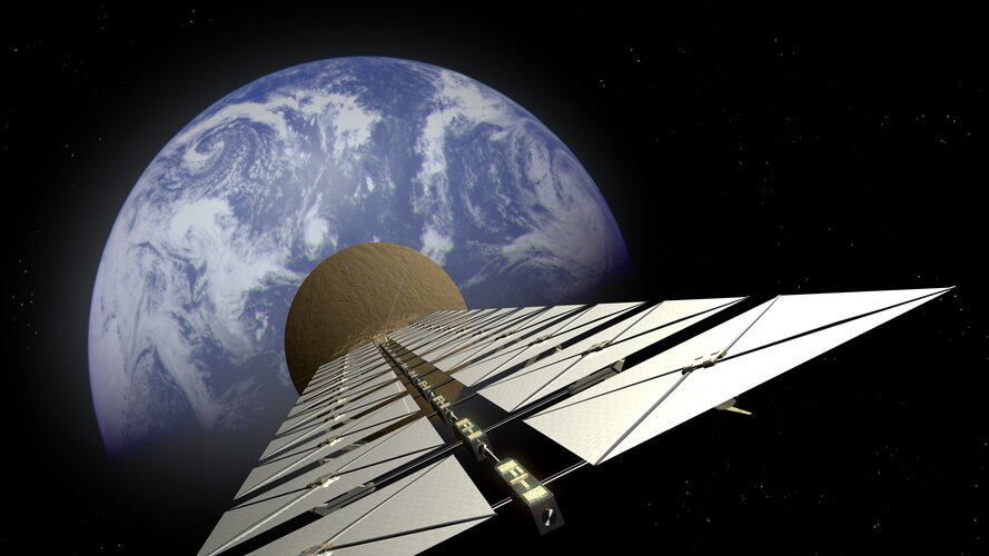 Artist’s impression of a solar power satellite