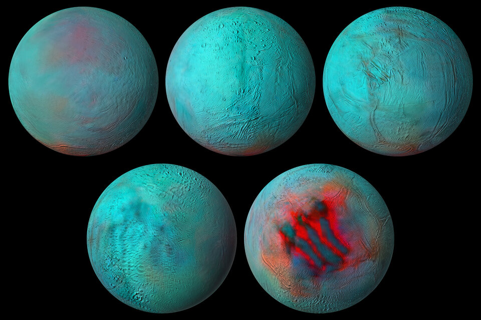 Takovýto pohled na měsíc Enceladus nám nabídla sonda Cassini