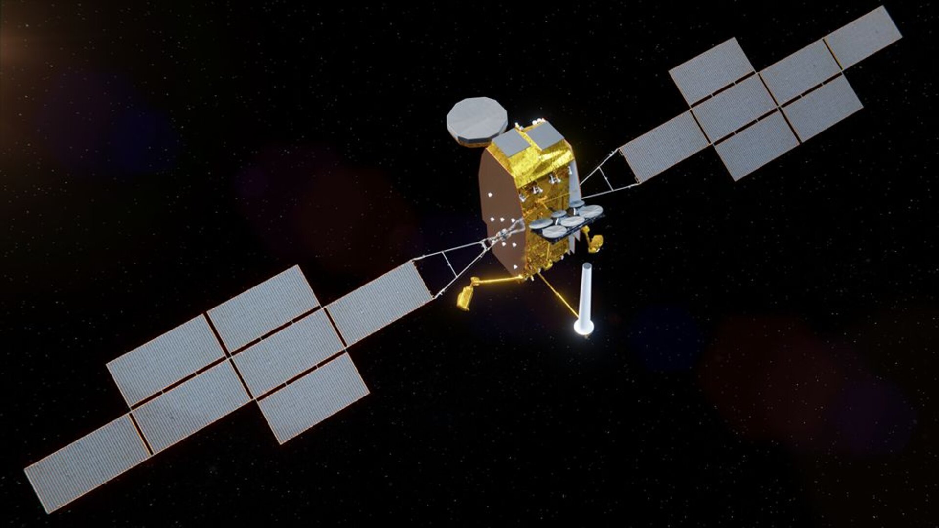 Artists impression of the SpainSat NG telecommunications satellite