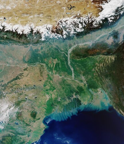 The Copernicus Sentinel-3 mission takes us over the Ganges Delta – the world’s largest river delta.