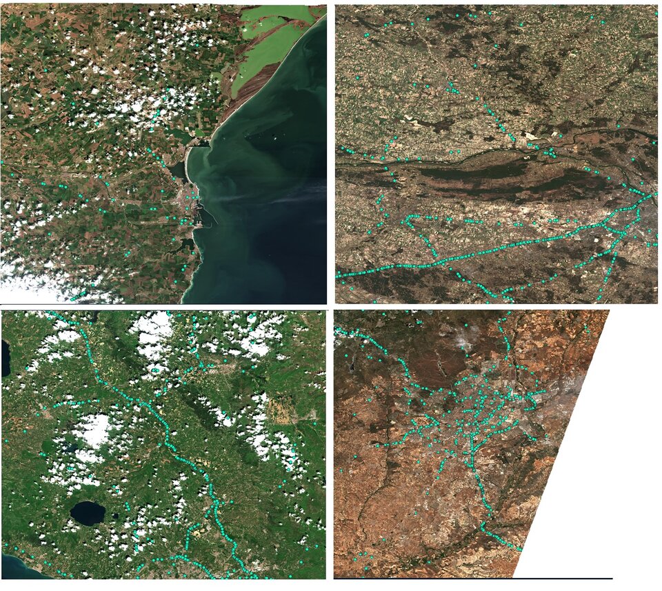 Post-COVID-19 truck traffic in four European countries: Romania, Poland, Italy and Spain