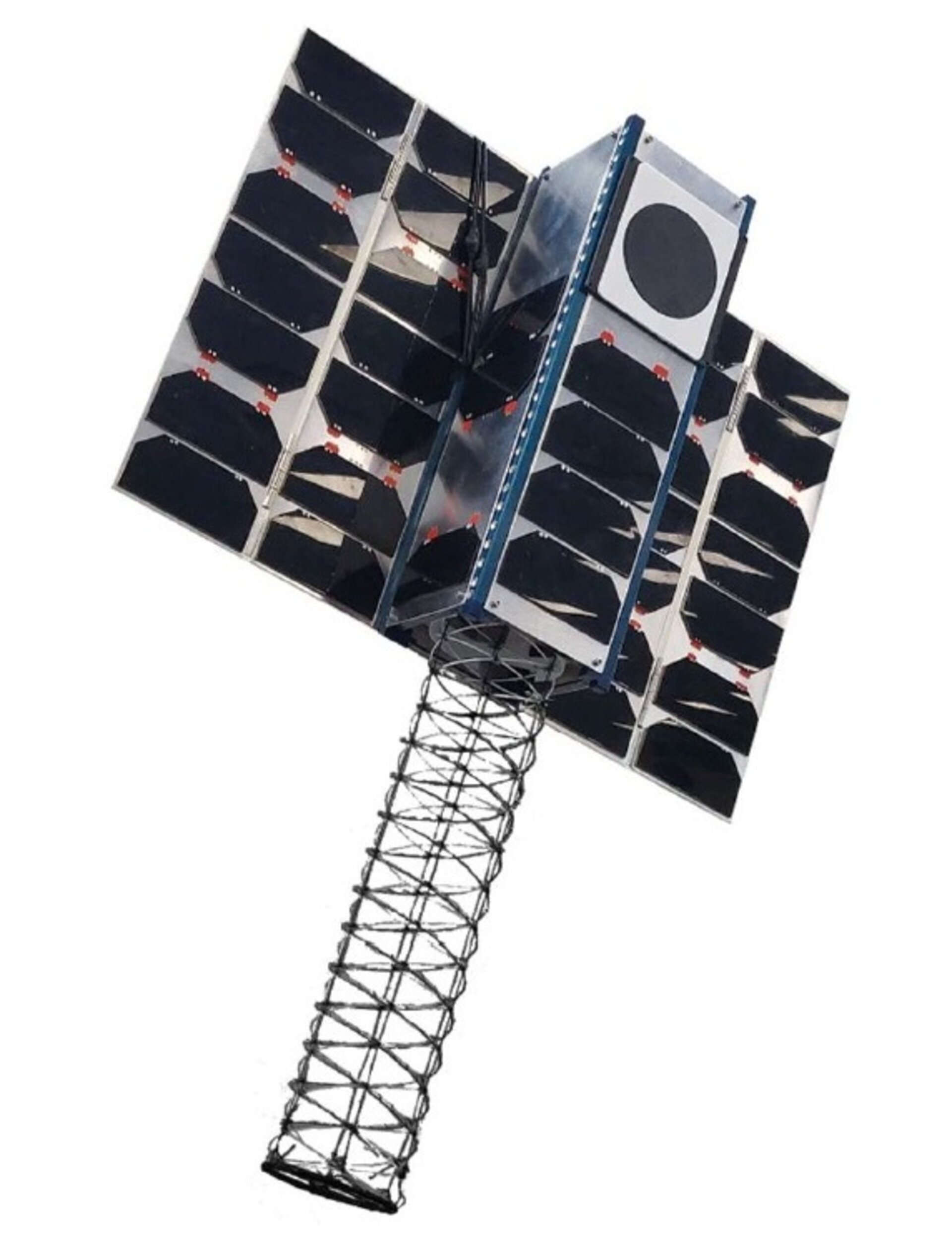 CubeSat with helical antenna