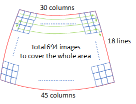 Image showing scanning stop and stare approach to carpet mapping