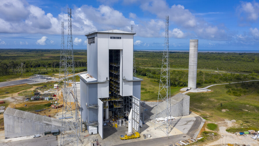 Ariane 6 launch complex at Europe’s Spaceport in Kourou, French Guiana