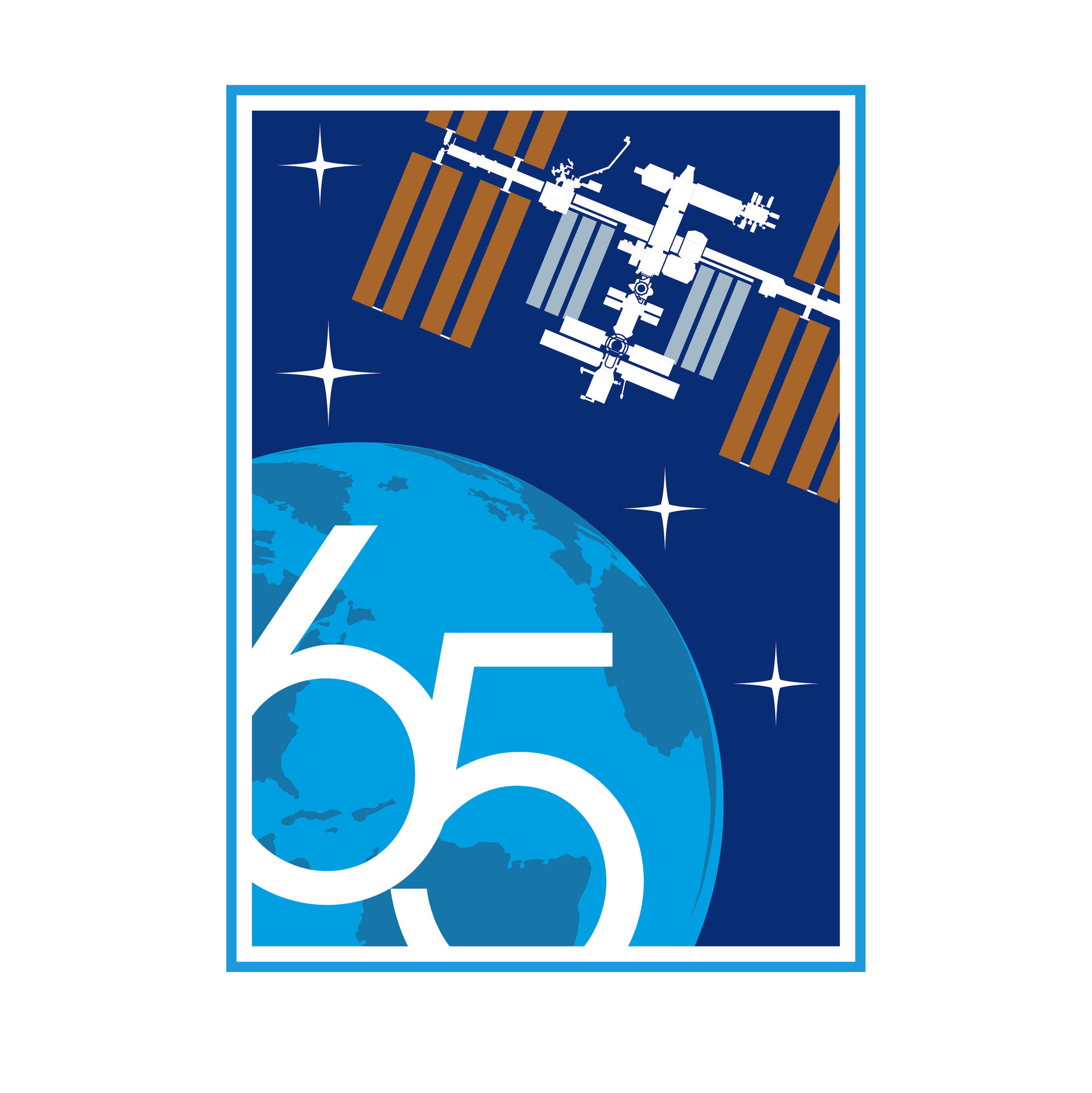 ISS Expedition 65 patch, 2021