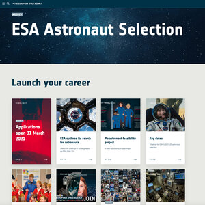 Astronaut selection website
