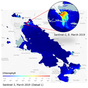 Chlorophyll map of Lake Titicaca 