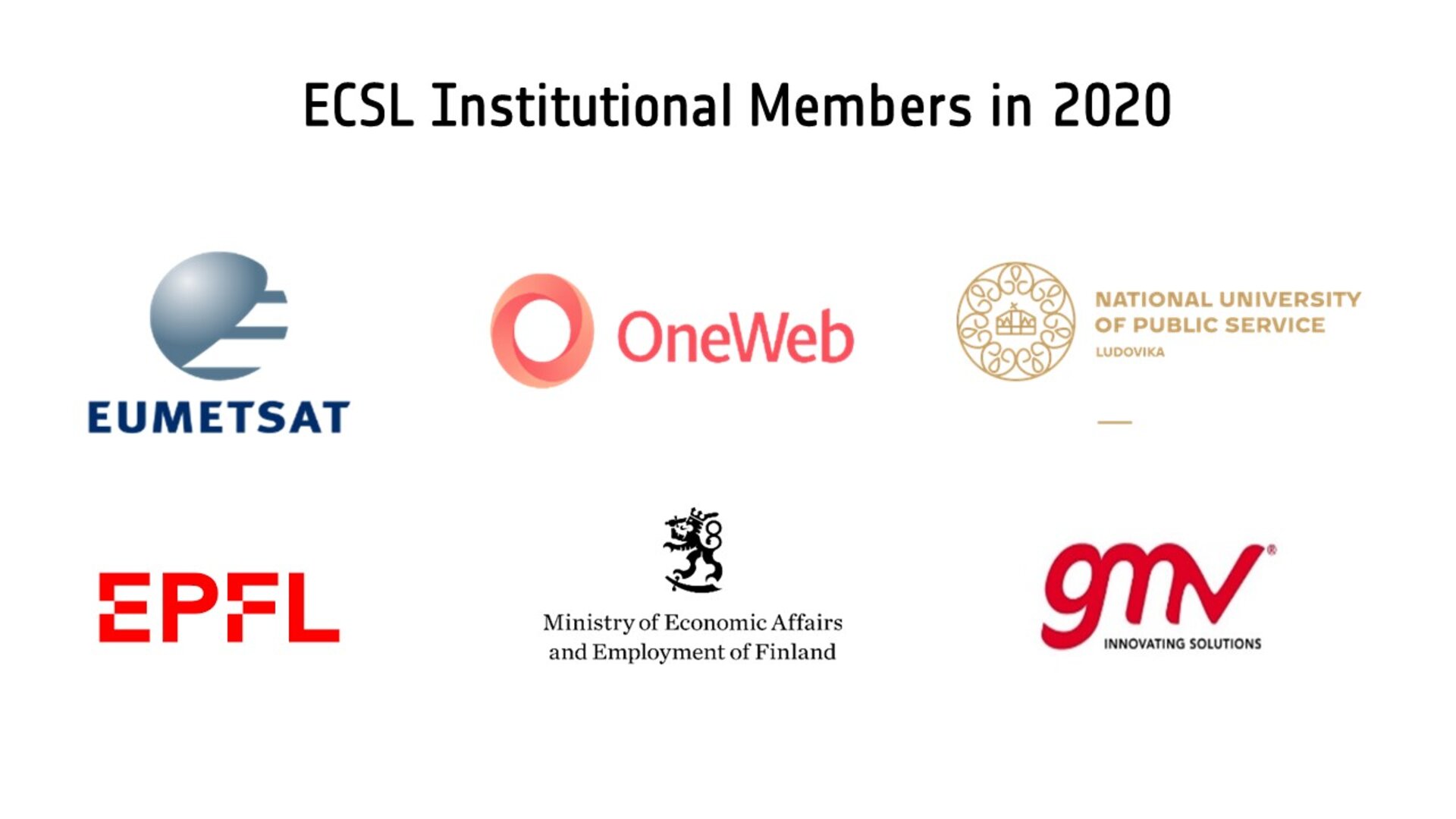 List of 2020 ECSL Institutional Members