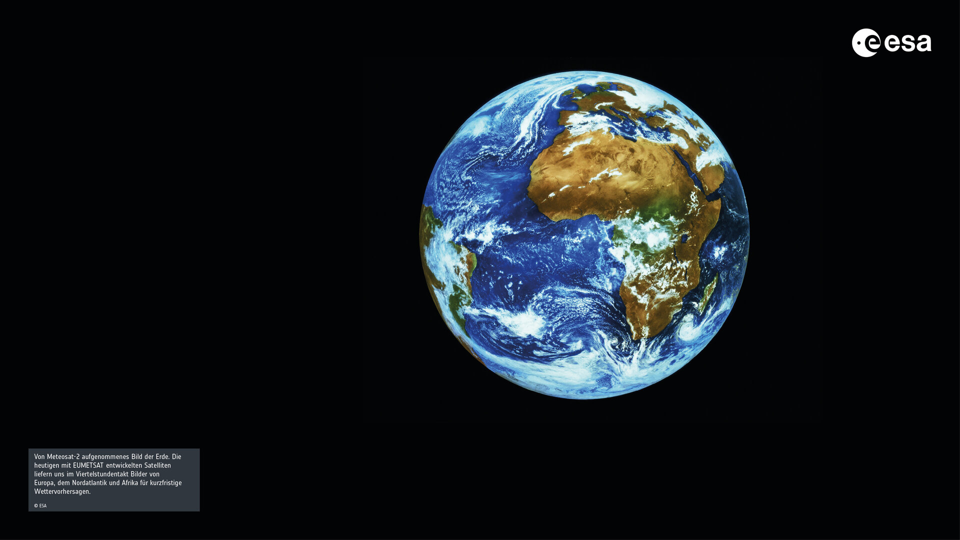 Meteosat 2-Bild der Erde