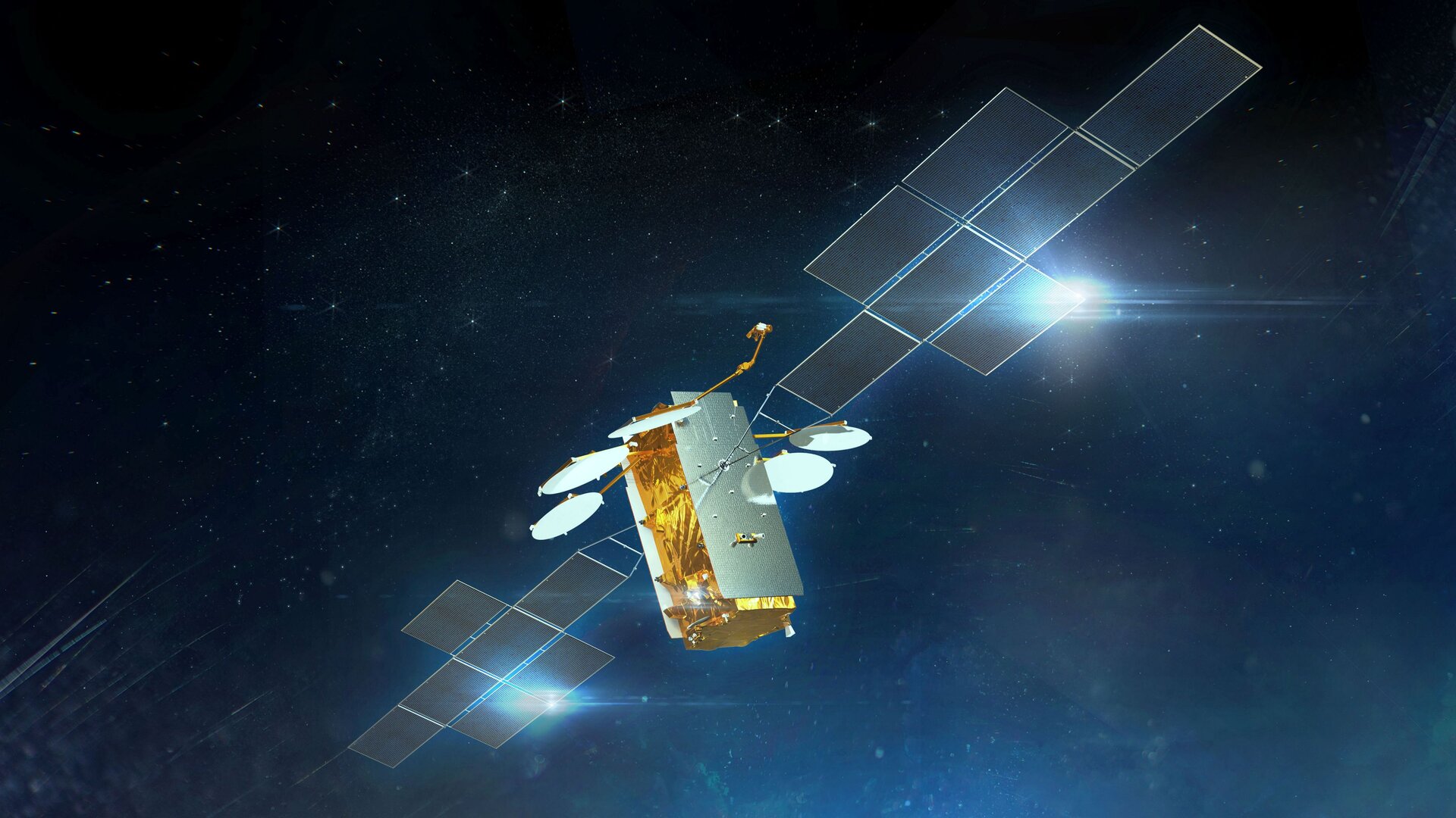 Artists impression of the 36D satellite