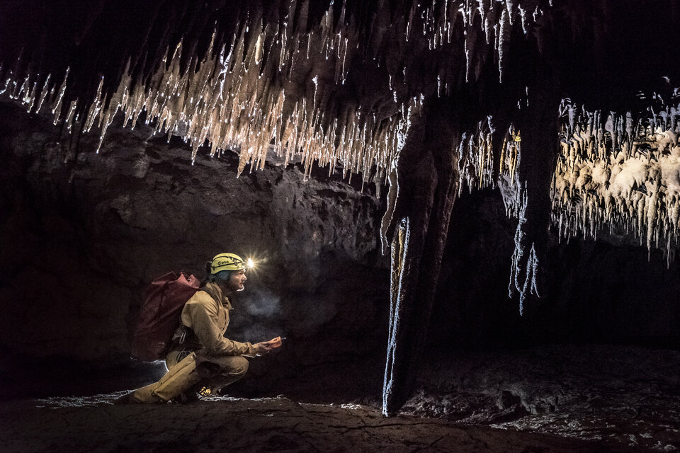 Exploring the cave environment