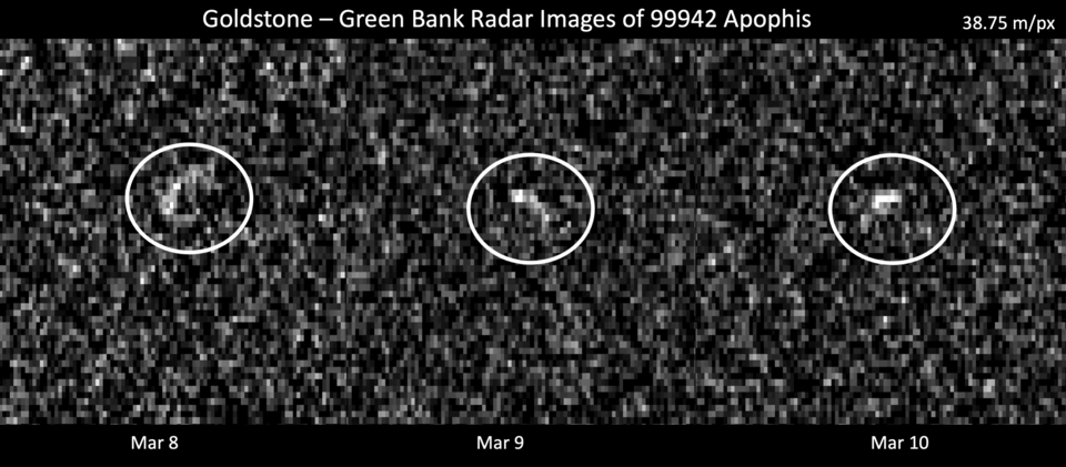 The 375m Apophis was briefly an object of concern when in 2004 it appeared to have a 2.7% chance of striking Earth on 13 April 2029. Later observations ruled this out entirely. It will however pass very close to Earth, and will be visible around the globe.