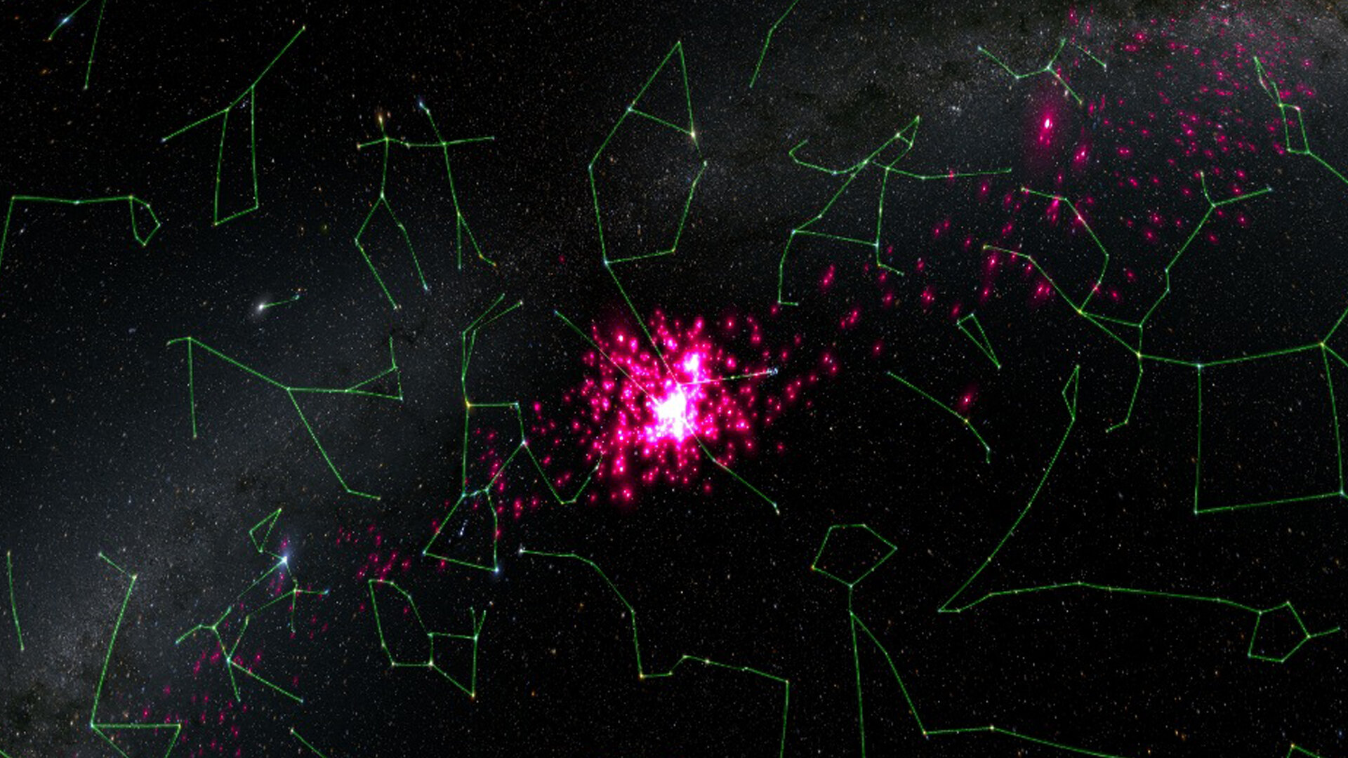 The core of the Hyades star cluster 