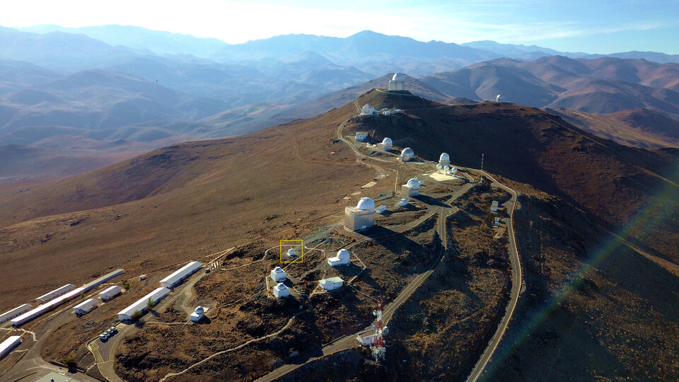 ESA s Test Bed Telescope 2 on site at La Silla article - O mais novo telescópio da ESA no lado Sul do Planeta em busca de Asteróides