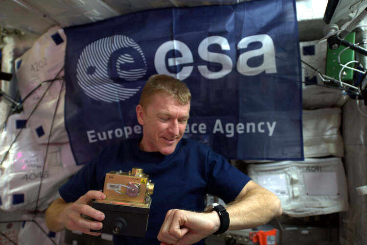 Tim Peake on-board the International Space Station 