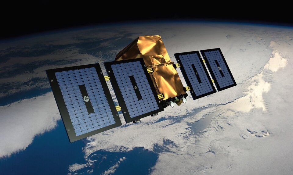 Artists impression of QKDSat