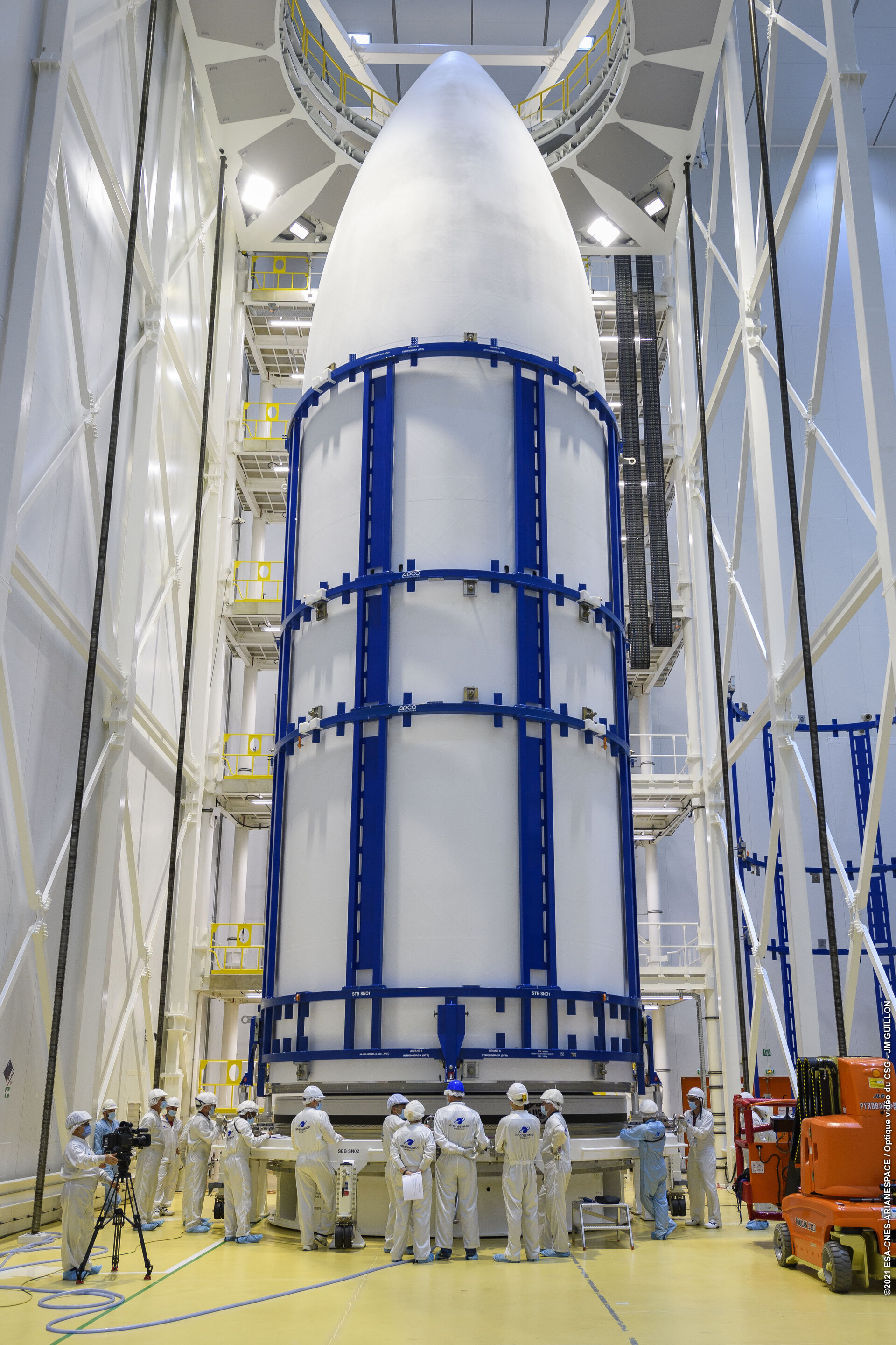 First Ariane 6 fairing at Europe’s Spaceport