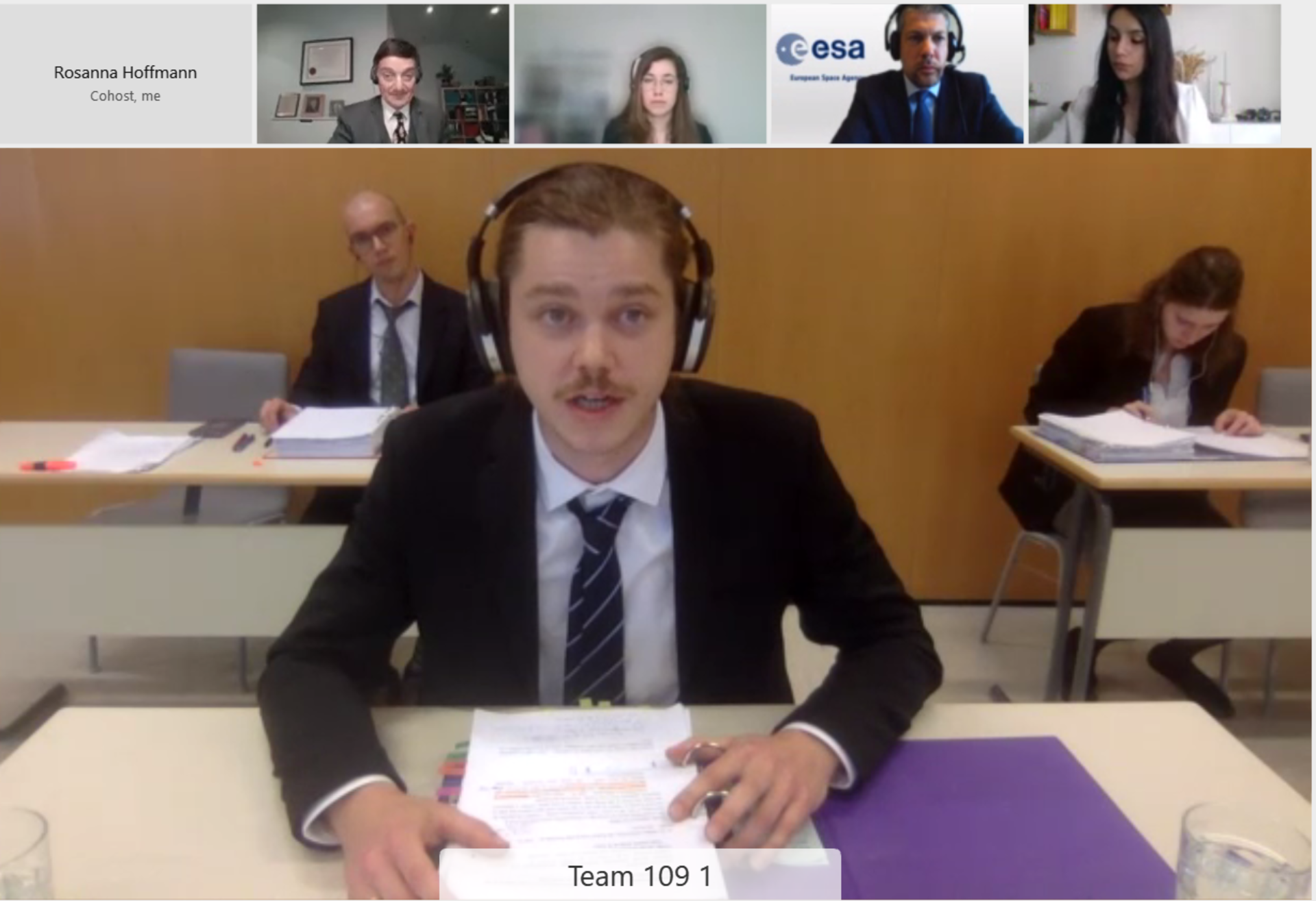 Semi Final Round of the European Oral Rounds of the MLMC 2021 - Team 109 