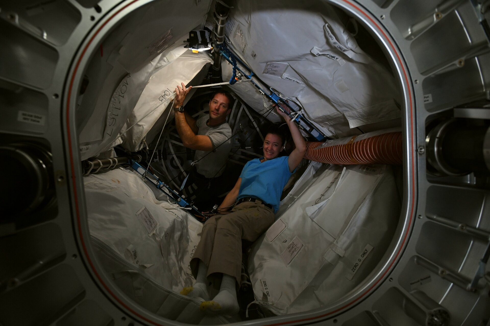 Thomas and Megan in BEAM module