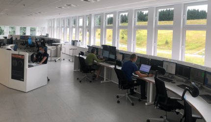 Control room at ESA’s European Space Security and Education Centre