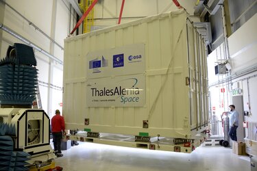 Galileo Payload Testbed arriving at ESTEC
