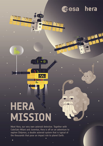 Off to explore Didymos, Hera is ESA's asteroid detective