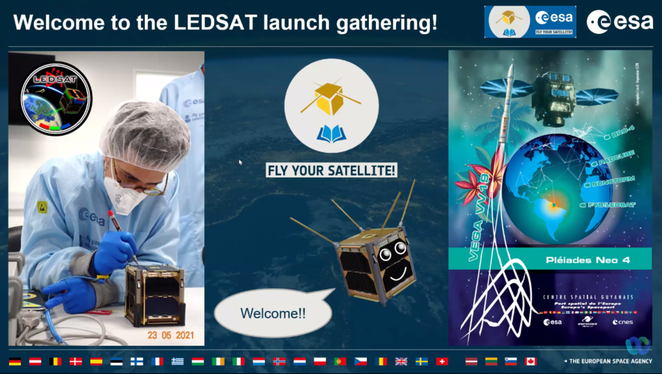 LEDSAT launch gathering 