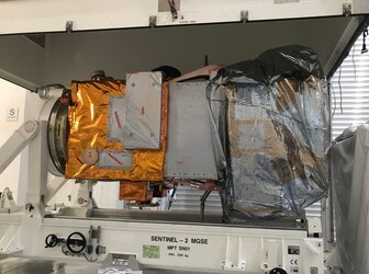 Sentinel-2C arrives at IABG for testing