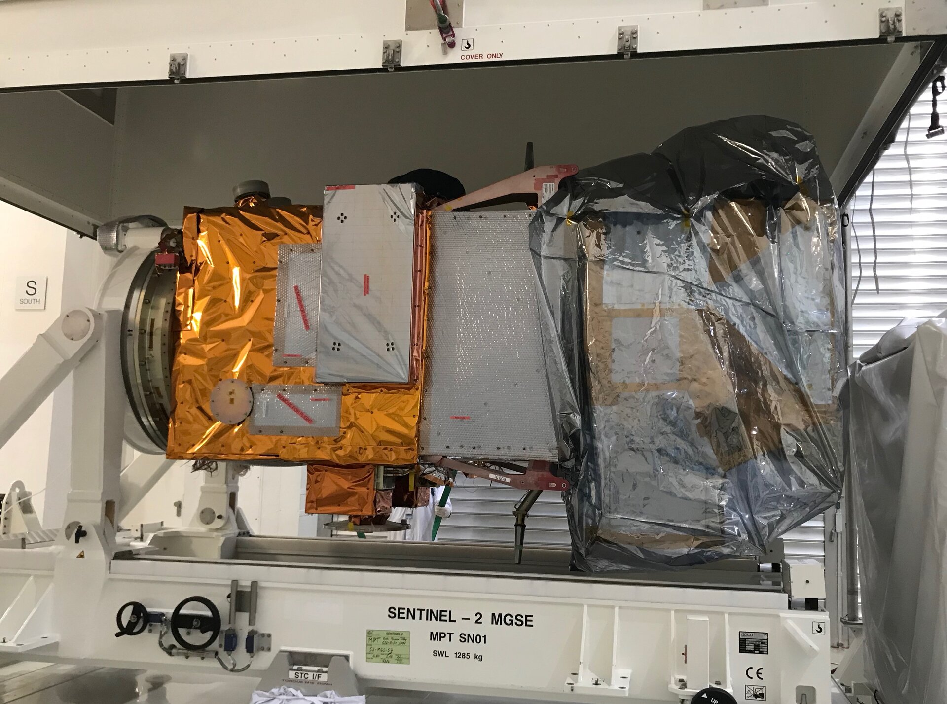 Sentinel-2C ready for electromagnetic compatibility testing