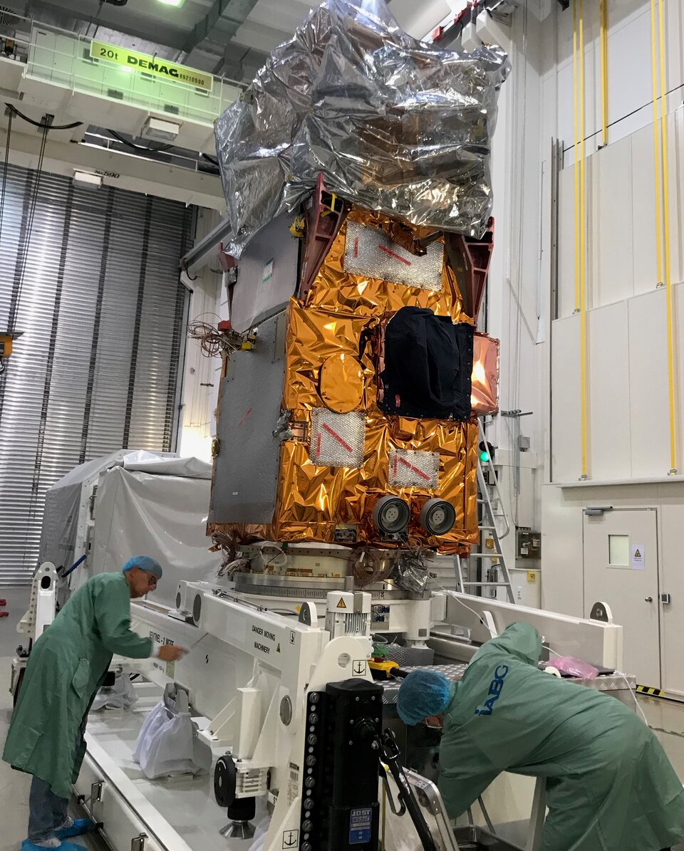 Sentinel-2C being readied for testing