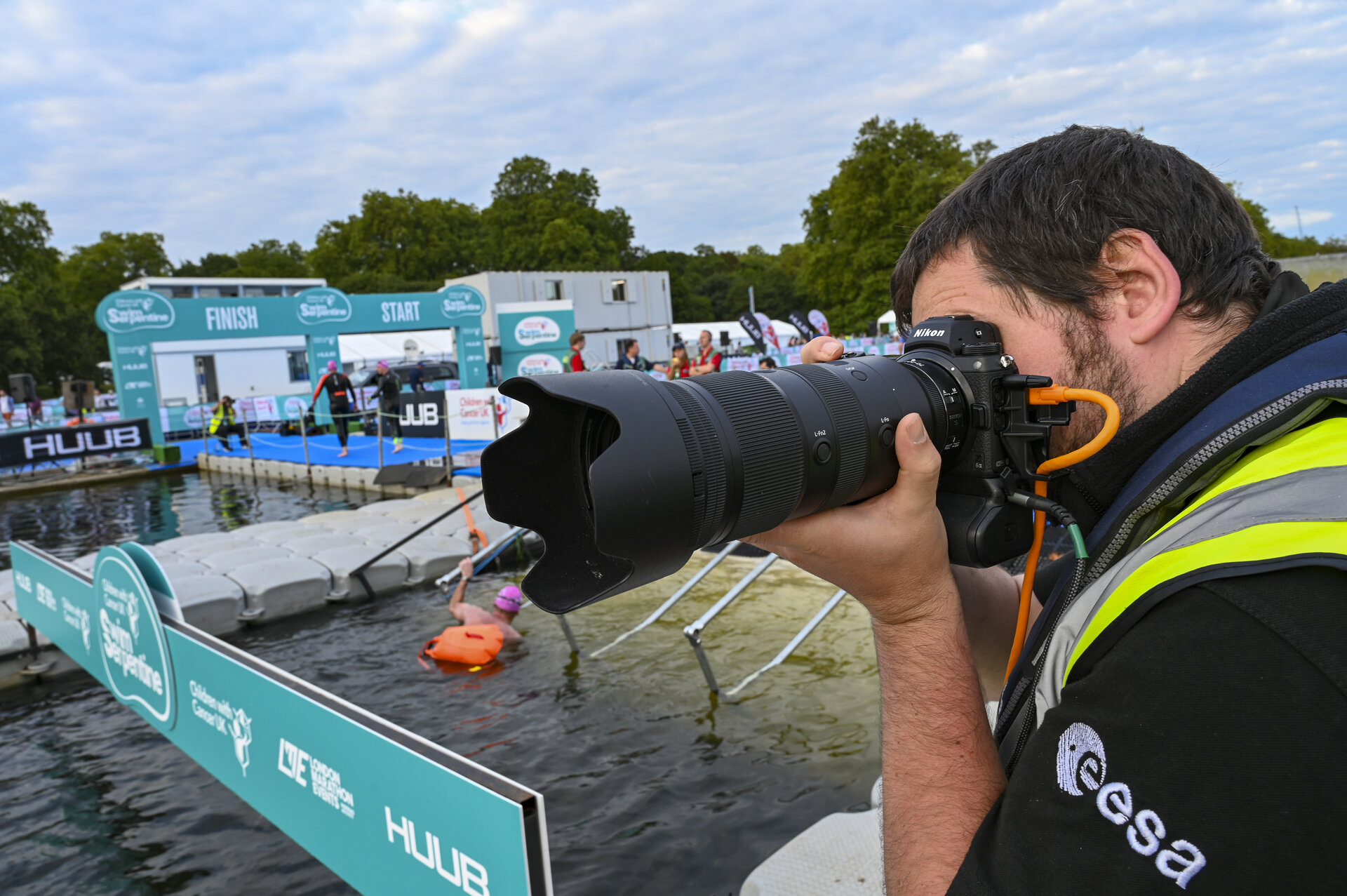 Official photographer at the Swim Serpentine event held on 18 September
