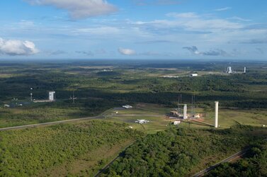 Vega, Ariane 5 and Ariane 6 launch zones at Europe's Spaceport