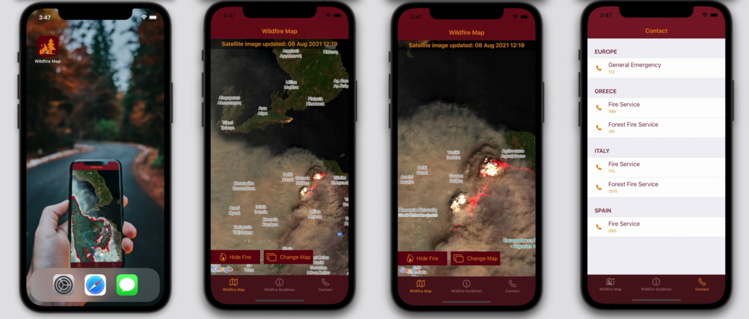 Wildfire Map app