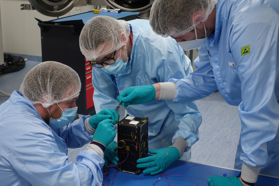 Preparing EIRSAT-1 for TVAC