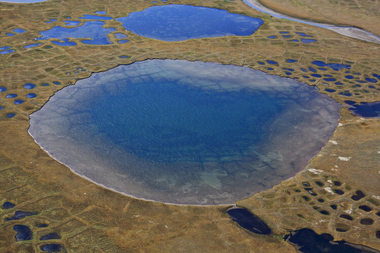 Thawing permafrost