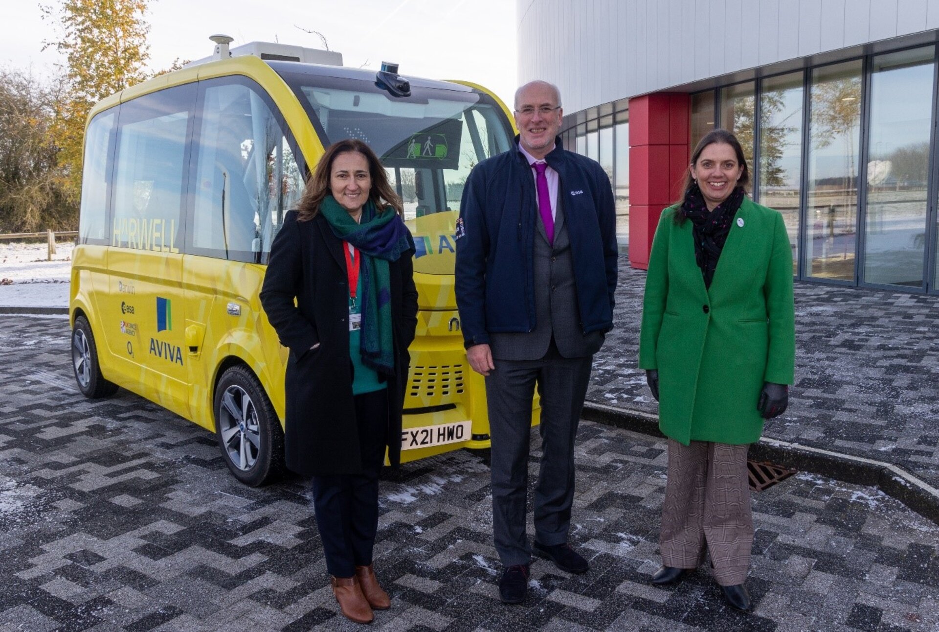 Autonomous shuttle launch event at Harwell Campus 