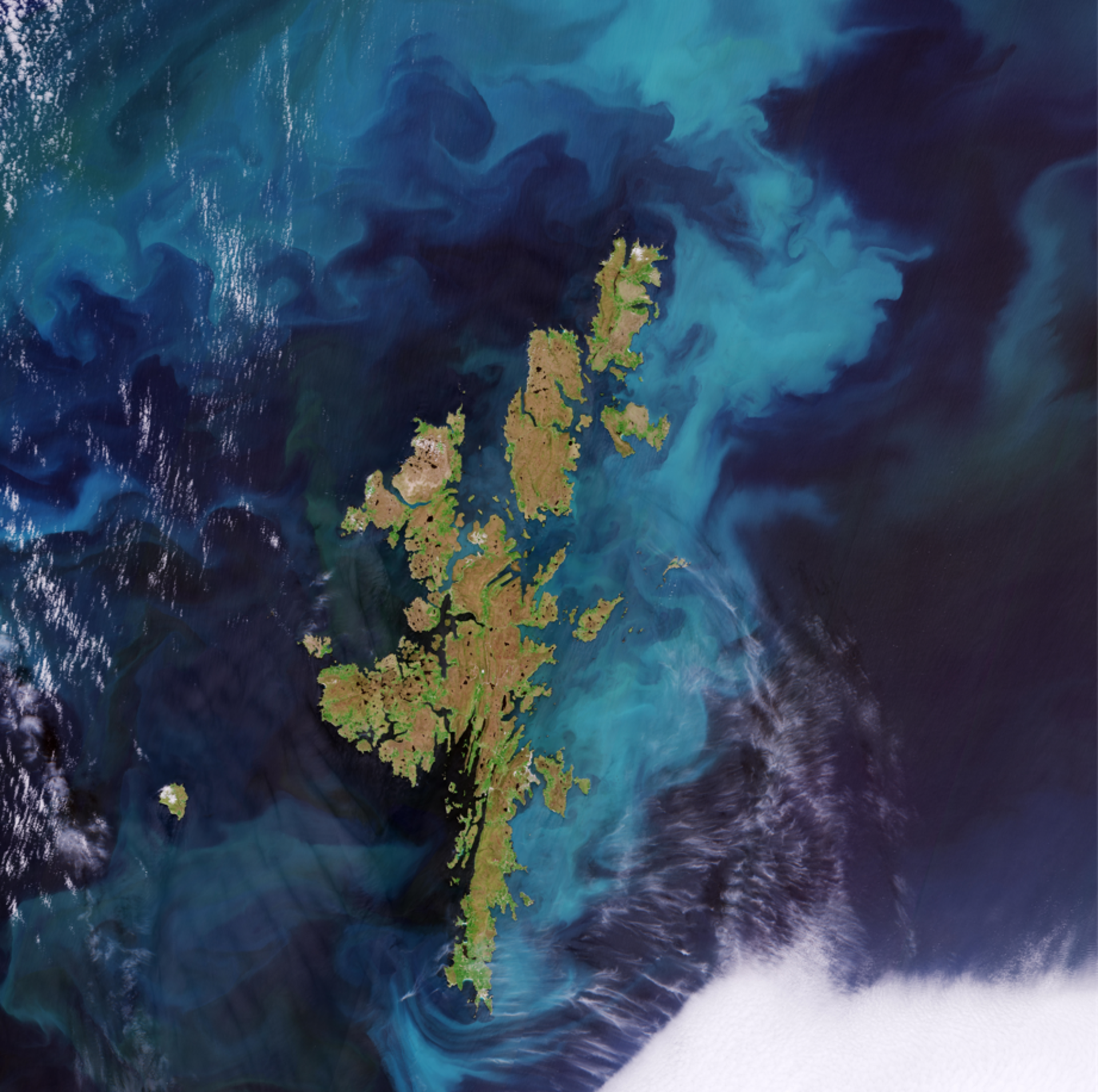 Bumi dari Luar Angkasa: Kepulauan Shetland