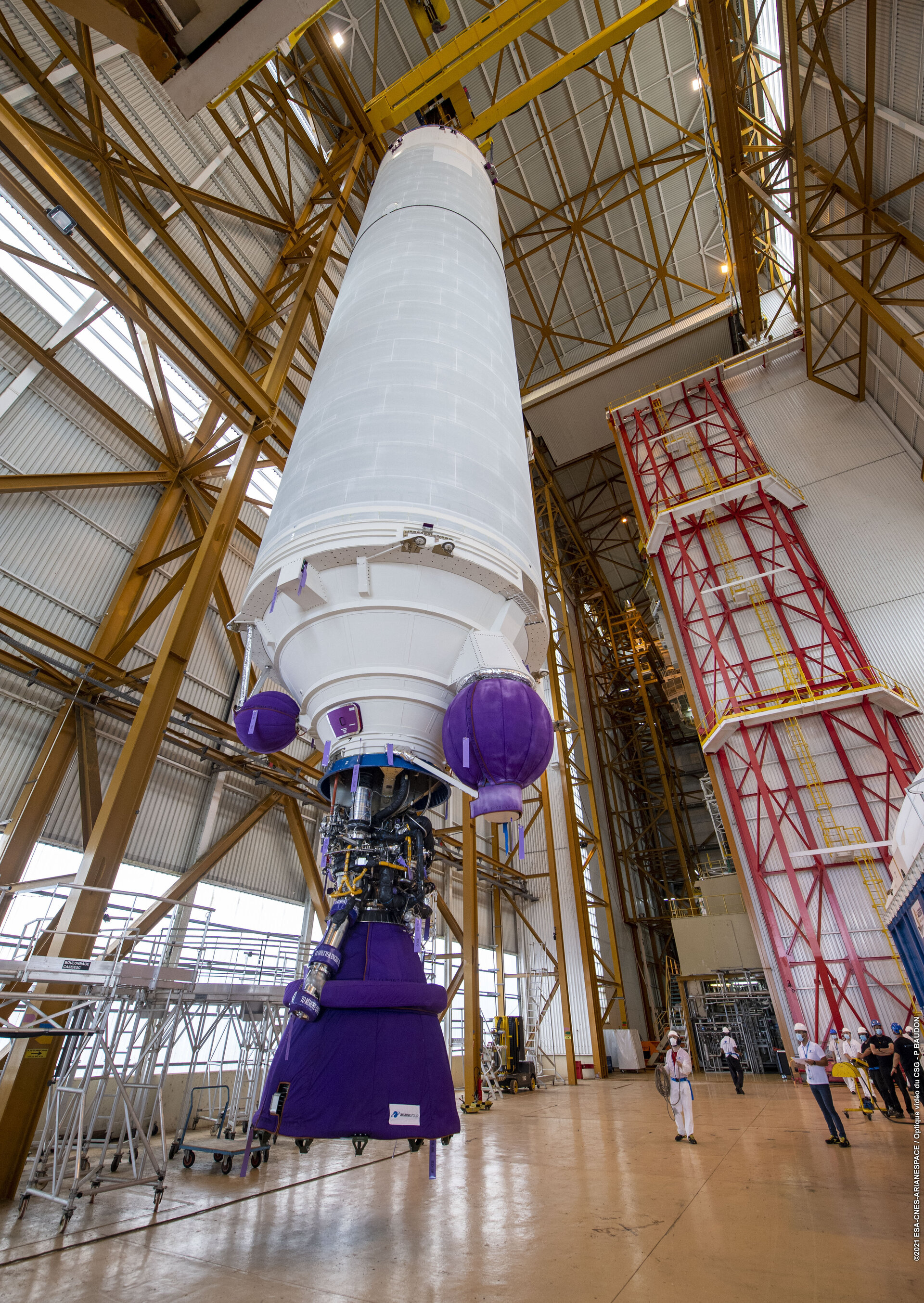 Esa Webb S Ariane 5 Core Stage Made Ready