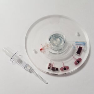 Blood disc for astronaut diagnosis