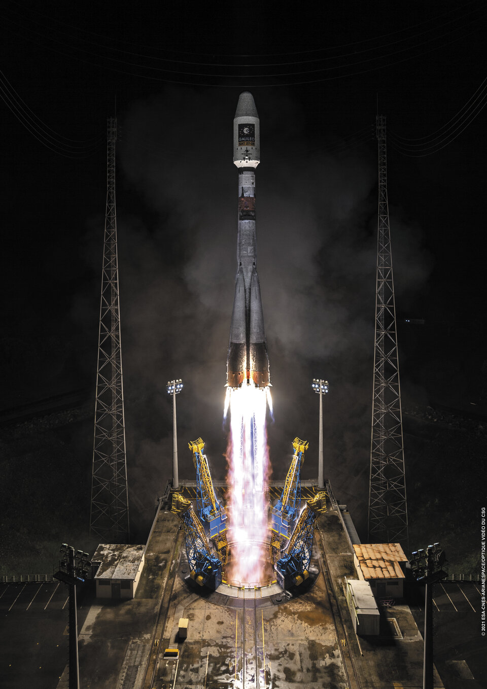 Liftoff of Galileo satellites 27-28