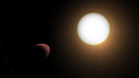 Exoplanet close to a star