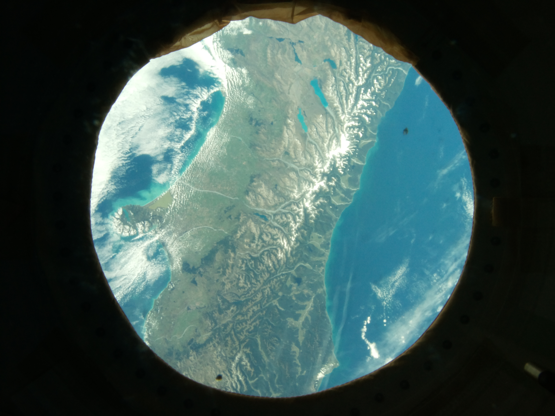 Picture taken from the ISS with the new Astro Pi VIS