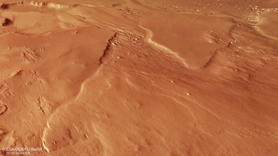 Second perspective view of Medusae Fossae