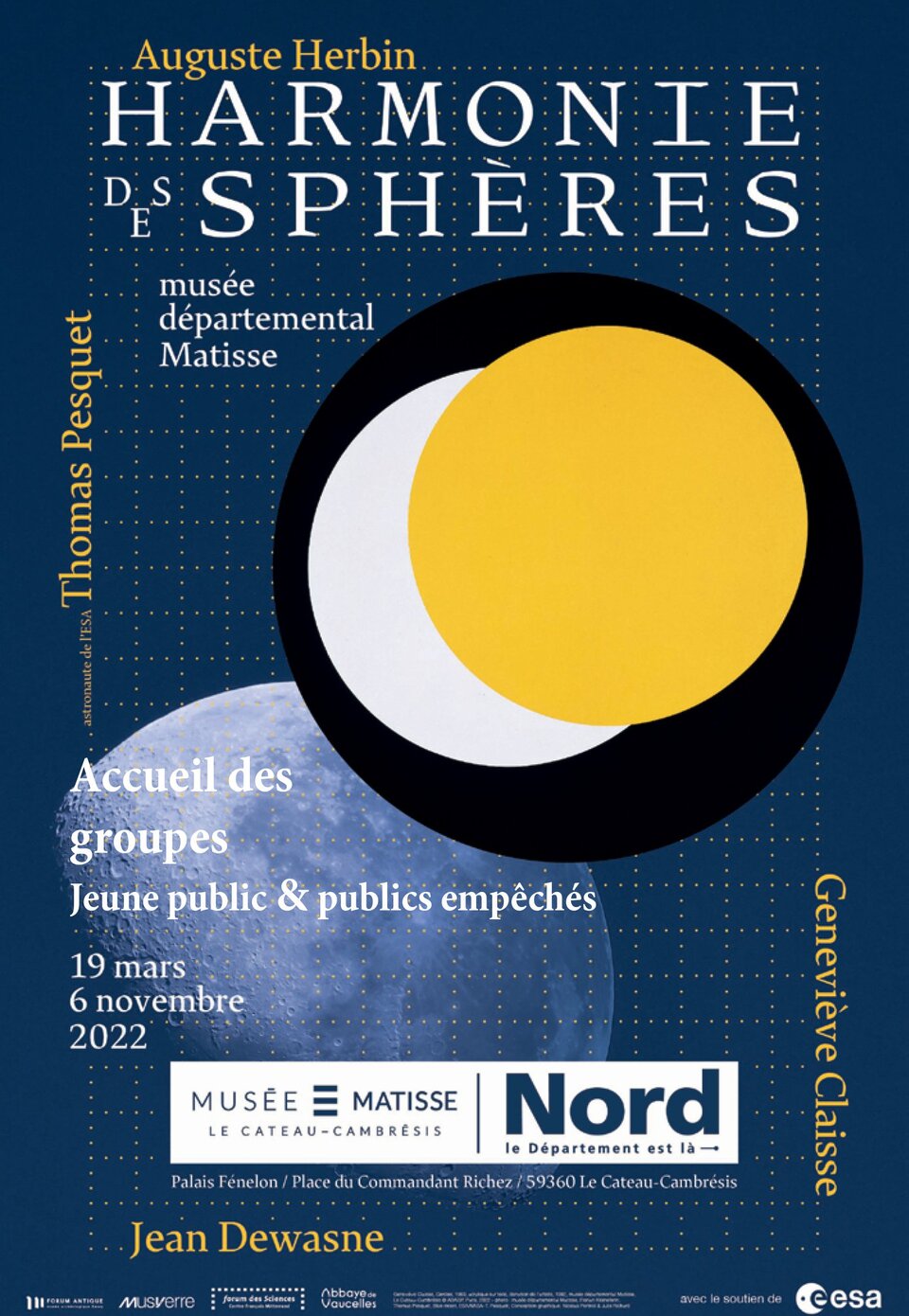 Affiche de l'exposition "Harmonie des Sphères"
