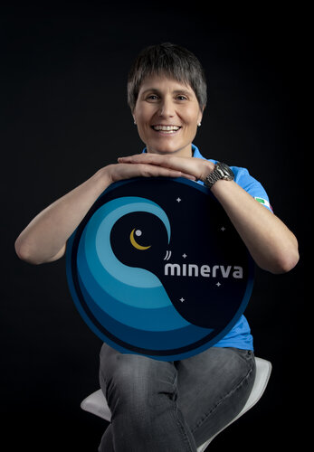 Official ESA portrait of Samantha Cristoforetti taken ahead of her Minerva mission