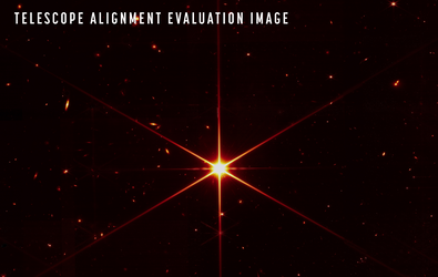 Webb reaches alignment milestone: image of focused star