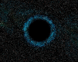 Black hole (artist's impression)